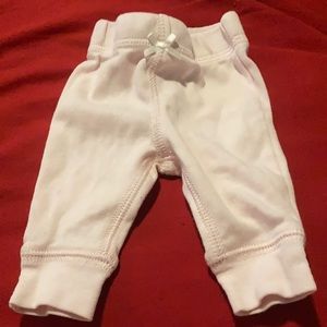 Carter's Preemie Pink Bow Pants